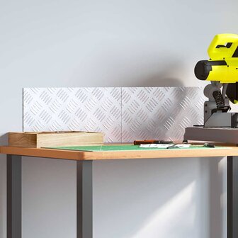 traptreden Rechthoekig 2 pcs Zilver 40 x 20 cm Aluminium 1
