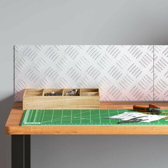 traptreden Rechthoekig 2 pcs Zilver 50 x 20 cm Aluminium 3