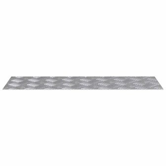 traptreden Rechthoekig 2 pcs Zilver 75 x 25 cm Aluminium 4