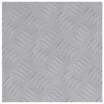 traptreden Vierkant 2 pcs Zilver 30 x 30 cm Aluminium 5