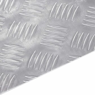 traptreden Rechthoekig 4 pcs Zilver 50 x 30 cm Aluminium 4