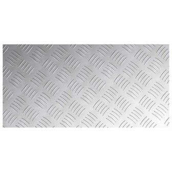 traptreden Rechthoekig 2 pcs Zilver 60 x 30 cm Aluminium 5