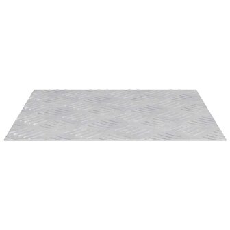 traptreden Vierkant 2 pcs Zilver 40 x 40 cm Aluminium 1