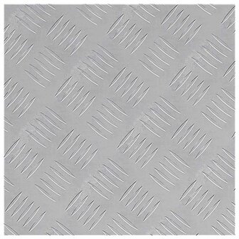 traptreden Vierkant 2 pcs Zilver 40 x 40 cm Aluminium 2
