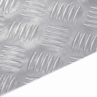 traptreden Vierkant 2 pcs Zilver 40 x 40 cm Aluminium 3