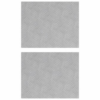 traptreden Rechthoekig 2 pcs Zilver 50 x 40 cm Aluminium 2