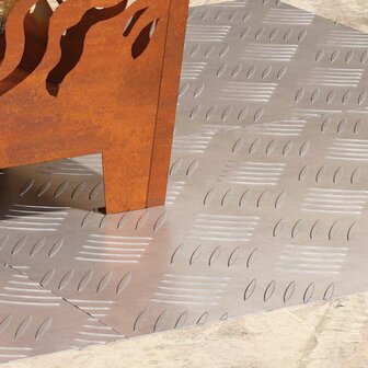 traptreden Rechthoekig 4 pcs Zilver 60 x 40 cm Aluminium 3