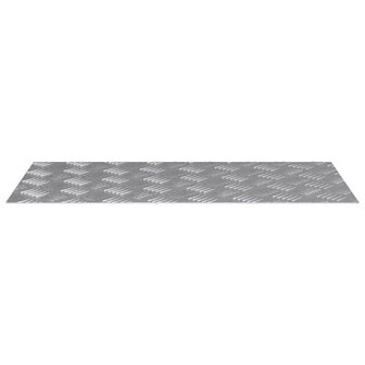 traptreden Rechthoekig 2 pcs Zilver 80 x 40 cm Aluminium 4