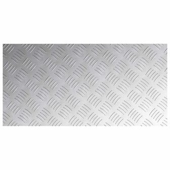 traptreden Rechthoekig 2 pcs Zilver 80 x 40 cm Aluminium 5