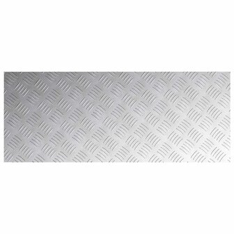 traptreden Rechthoekig 2 pcs Zilver 100 x 40 cm Aluminium 4