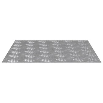 traptreden Vierkant 4 pcs Zilver 50 x 50 cm Aluminium 4