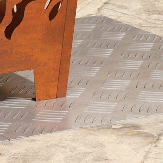 traptreden Rechthoekig 2 pcs Zilver 60 x 50 cm Aluminium 3