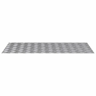 traptreden Rechthoekig 2 pcs Zilver 100 x 50 cm Aluminium 3
