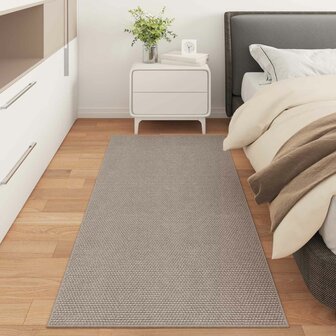 Vloerkleed Rechthoekig LUGO Taupe 150 x 80 cm Polyester 3