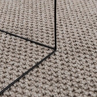 Vloerkleed Rechthoekig LUGO Taupe 150 x 80 cm Polyester 5