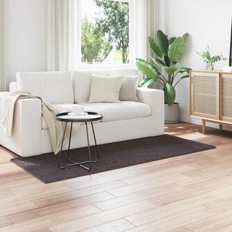 Vloerkleed Rechthoekig SIROLO Antraciet 150 x 80 cm Polyester 1