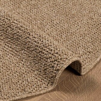 Vloerkleed Rond AGIRA Naturel &Oslash; 120 CM Polyester 4