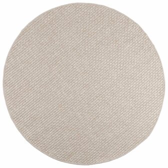 Vloerkleed Rond FARO Cr&egrave;me &Oslash; 200 CM Polyester 1