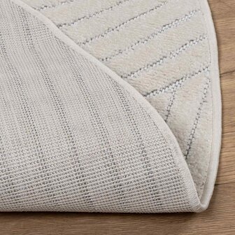 Vloerkleed Rond PALMERAS Cr&egrave;me &Oslash; 160 CM Polyester 2