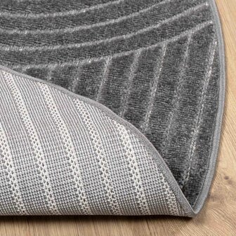 Vloerkleed Rond PALMERAS Antraciet &Oslash; 160 CM Polyester 4