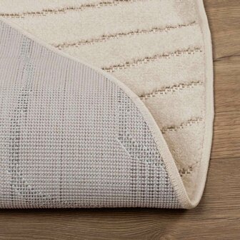 Vloerkleed Rond PALMERAS Beige &Oslash; 120 CM Polyester 4