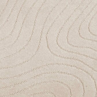 Vloerkleed Rond PALMERAS Beige &Oslash; 160 CM Polyester 7
