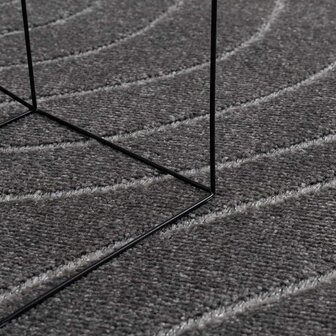 Vloerkleed Rond PALMERAS Antraciet &Oslash; 120 CM Polyester 6