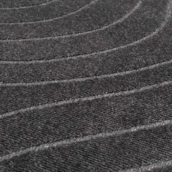 Vloerkleed Rond PALMERAS Antraciet &Oslash; 120 CM Polyester 7