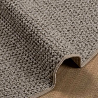 Vloerkleed Rond LUGO Taupe &Oslash; 120 CM Polyester 6
