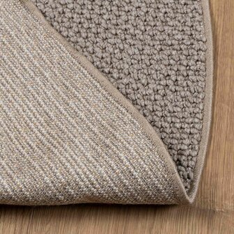 Vloerkleed Rond LUGO Taupe &Oslash; 200 CM Polyester 4