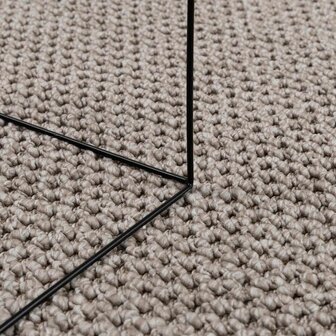Vloerkleed Rond LUGO Taupe &Oslash; 200 CM Polyester 5