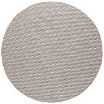 Vloerkleed Rond LUGO Cr&egrave;me en Taupe &Oslash; 120 CM Polyester 2