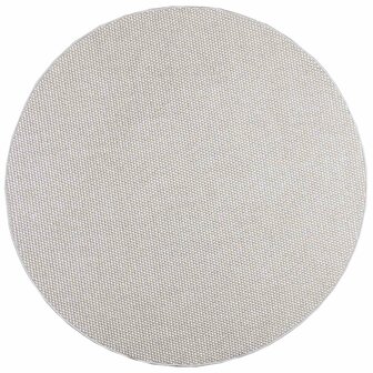 Vloerkleed Rond LUGO Cr&egrave;me en Grijs &Oslash; 200 CM Polyester 2