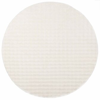 Vloerkleed Rond SIROLO Cr&egrave;me &Oslash; 120 CM Polyester 2