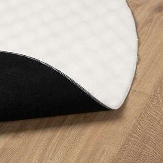 Vloerkleed Rond SIROLO Cr&egrave;me &Oslash; 160 CM Polyester 4