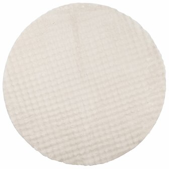 Vloerkleed Rond SIROLO Beige &Oslash; 120 CM Polyester 2