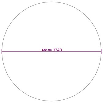 Vloerkleed Rond SIROLO Beige &Oslash; 120 CM Polyester 8