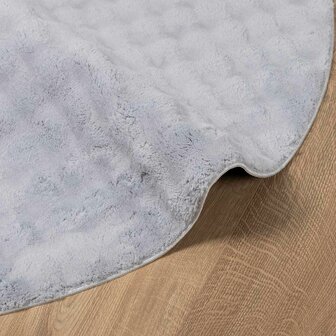 Vloerkleed Rond SIROLO Grijs &Oslash; 200 CM Polyester 5