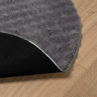 Vloerkleed Rond SIROLO Antraciet &Oslash; 120 CM Polyester 4