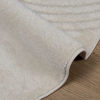 Vloerkleed Rond GALATI Cr&egrave;me &Oslash; 120 CM Polyester 5