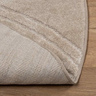 Vloerkleed Rond GALATI Beige &Oslash; 120 CM Polyester 4