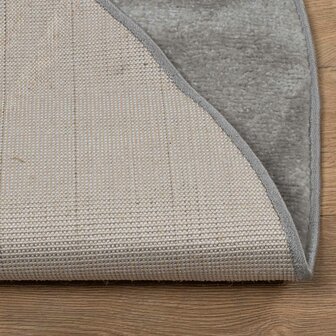 Vloerkleed Rond GALATI Grijs &Oslash; 160 CM Polyester 4