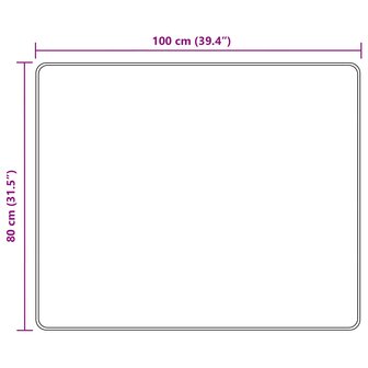 Vloerkleedloper MARSA Multikleur 100 x 80 cm Polyester en PVC 7