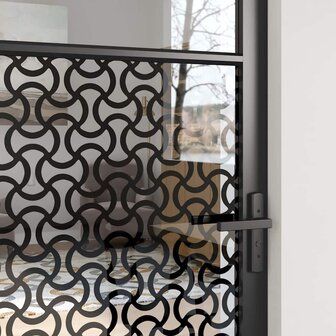 Glazen deur Fretwerk Zwart 76 x 3.5 x 201.5 cm Aluminium 4