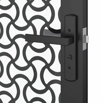 Glazen deur Fretwerk Zwart 76 x 3.5 x 201.5 cm Aluminium 5