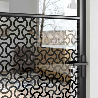 Glazen deur Fretwerk Zwart 76 x 3.5 x 201.5 cm Aluminium 4