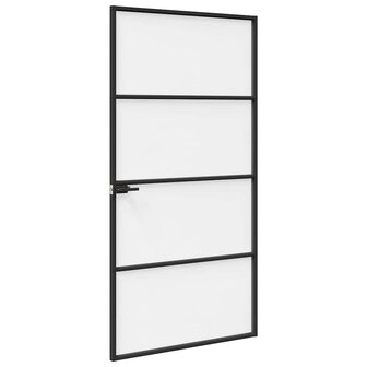 Huisdeur 102 x 201,5 x 3,5 cm Aluminium en Gehard Glas 5
