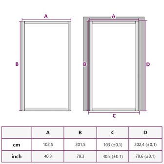 Huisdeur 102 x 201,5 x 3,5 cm Aluminium en Gehard Glas 8