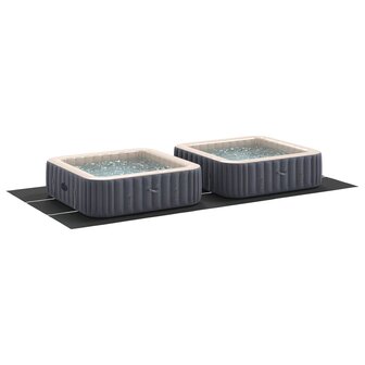 Zwembad Grondzeil Zwart 640 x 321 x 0,1 cm Niet-geweven Stof 3