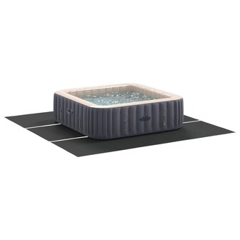 Zwembad Grondzeil Zwart 396 x 396 x 0,1 cm Niet-geweven Stof 3
